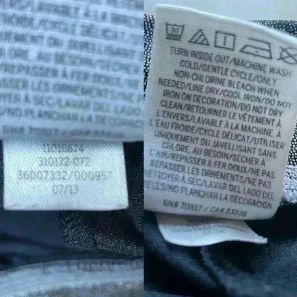 PINK Victorias Secret Holographic Leggings Silver Metallic Shimmer Active‎ Small - Picture 9 of 9